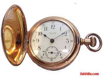 Vallon Pocket Watch Gold Fine Collectible Front Open [9 KB]